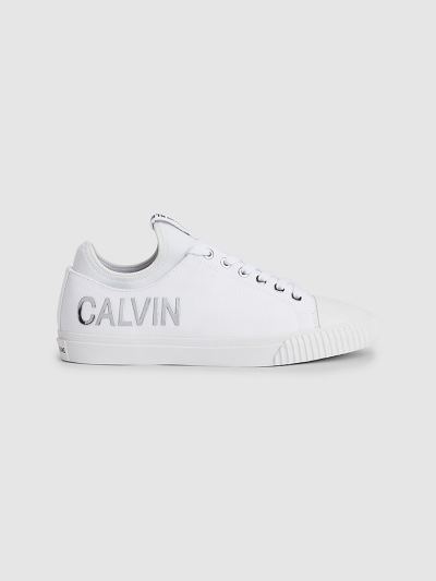 Calvin Klein Cipők HU544467 | Calvin Klein Canvas and Neoprene Női Sportcipő Fehér / Titán